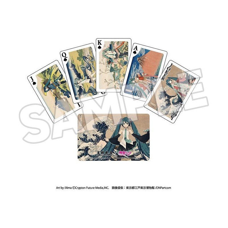 Katsushika Hokusai x Hatsune Miku Playing Cards 