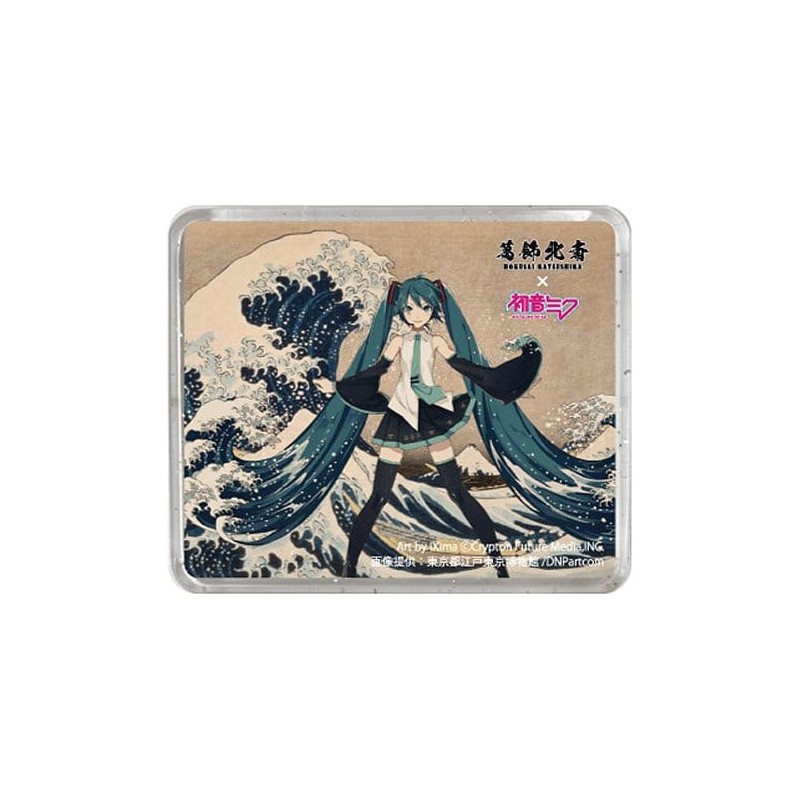 Katsushika Hokusai x Hatsune Miku 3D Magnet Thirty-six Views of Mount Fuji The Great Wave off Kanagawa