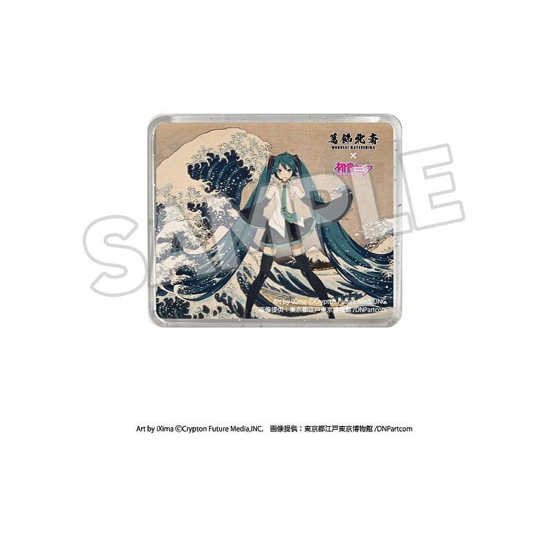 Katsushika Hokusai x Hatsune Miku 3D Magnet Thirty-six Views of Mount Fuji The Great Wave off Kanagawa