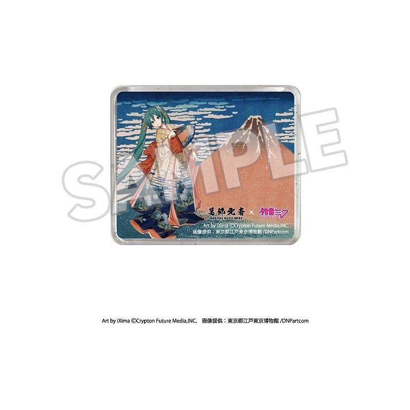 Katsushika Hokusai x Hatsune Miku 3D Magnet Thirty-six Views of Mount Fuji Fine Wind, Clear Morning