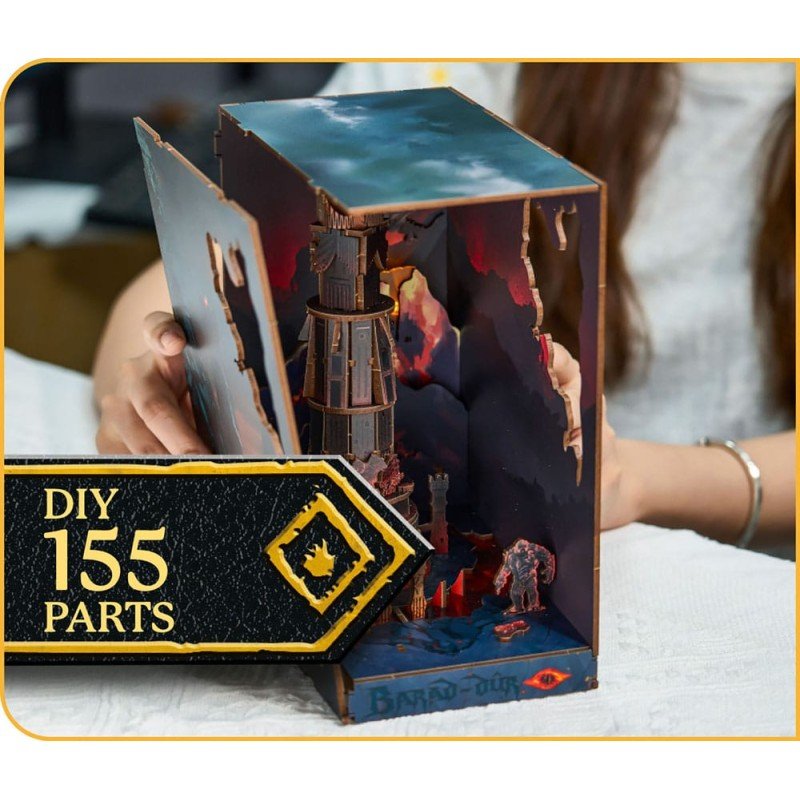 Le Seigneur des anneaux maquette Book Nook Tiny Adventures Barad-Dûr 23 cm