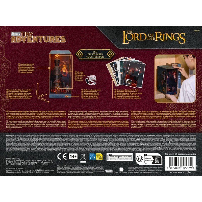 Le Seigneur des anneaux maquette Book Nook Tiny Adventures Barad-Dûr 23 cm