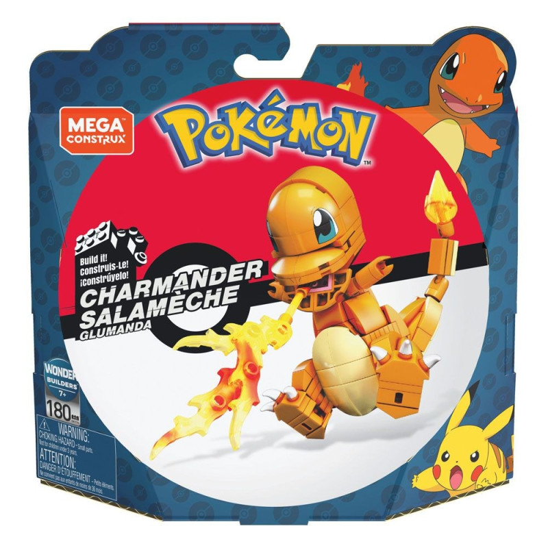 Pokémon - Mega Construx - Salamèche 10 cm