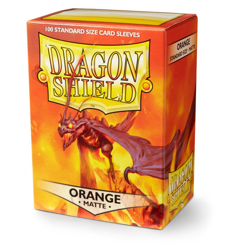 Dragon Shield Matte Sleeves - Orange (100 Sleeves)