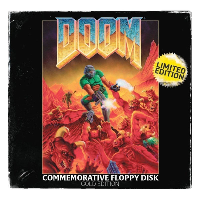 Doom Replik Floppy Disk Gold Plated Limited Edition     