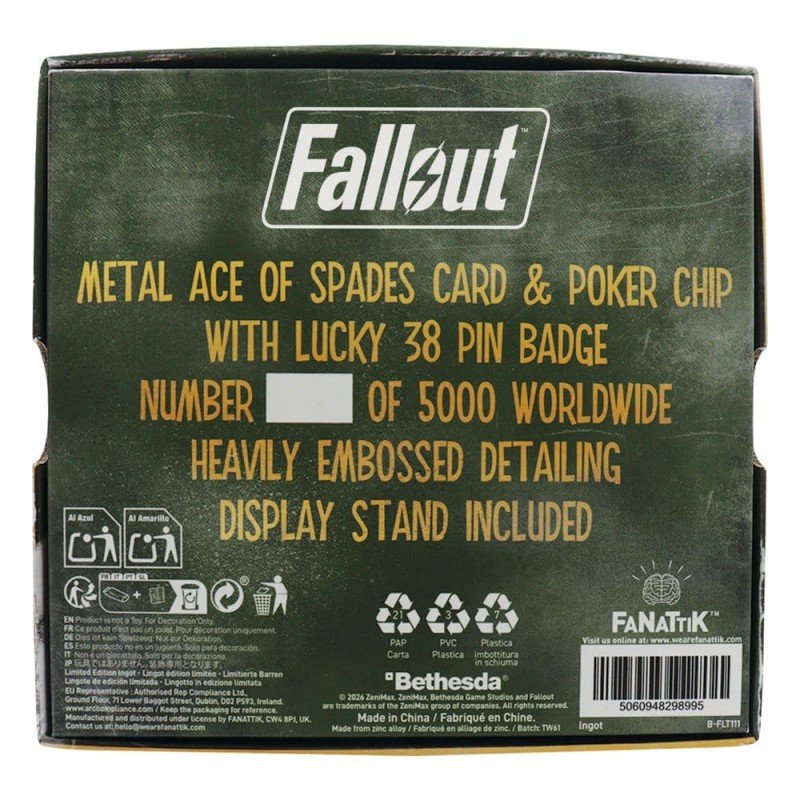Fallout: New Vegas Replica Lucky 38 Imitation Gold Casino Set Limited Edition