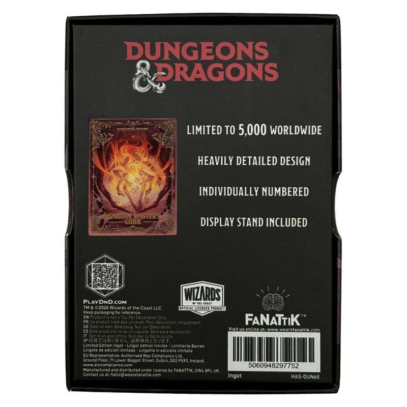 Dungeons & Dragons Ingot Dungeon Masters Guide Alternate Cover Limited Edition      