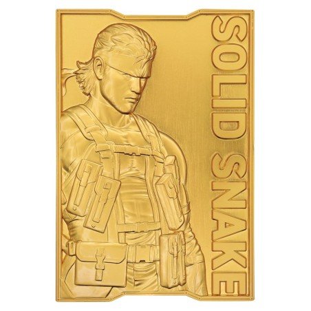 Metal Gear Solid 2 Ingot Snake 24k Gold Plated Limited Edition 