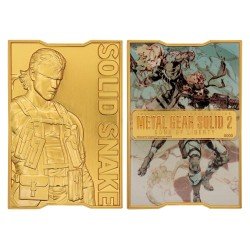Metal Gear Solid 2 Ingot Snake 24k Gold Plated Limited Edition 