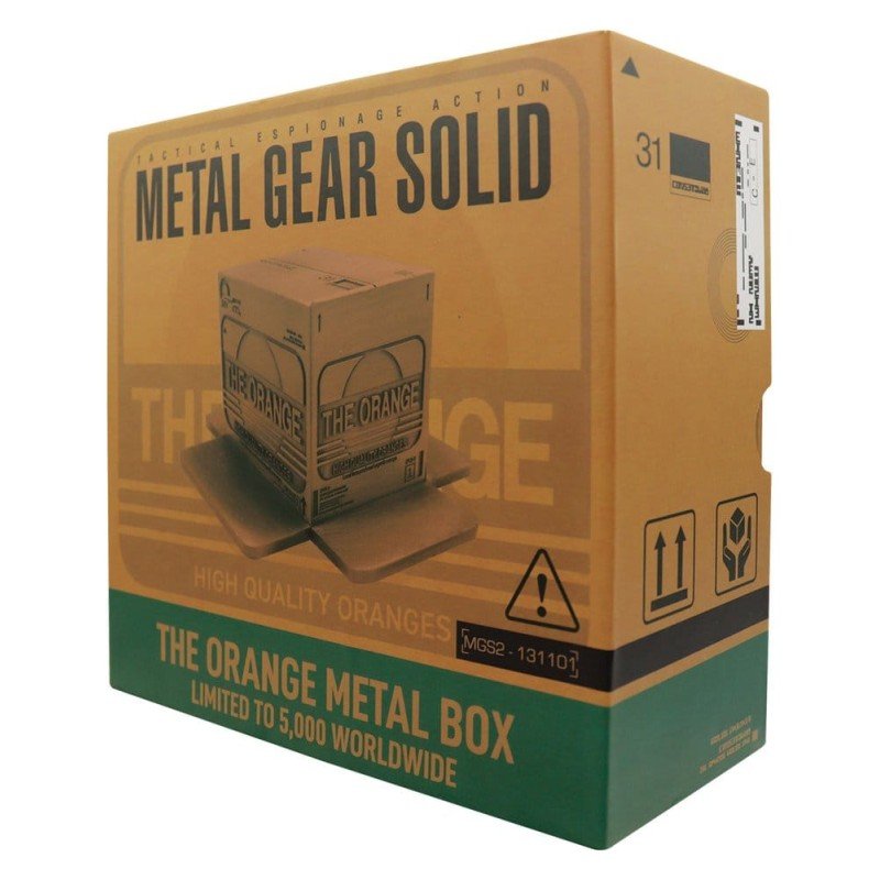 Metal Gear Solid 2 réplique Cardboard Box Antique Gold  