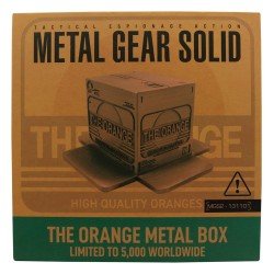 Metal Gear Solid 2 réplique Cardboard Box Antique Gold  