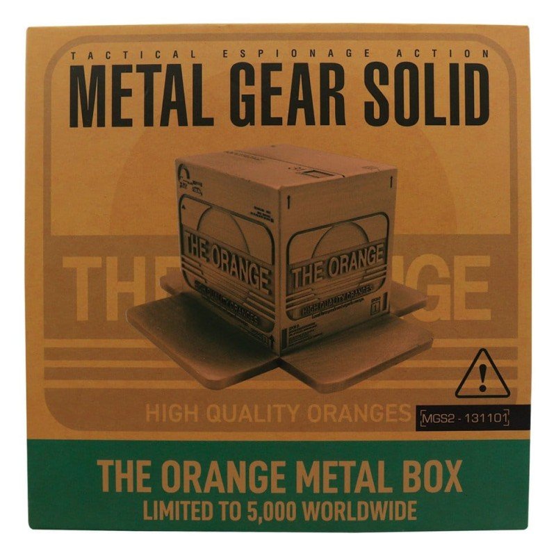 Metal Gear Solid 2 Replica Cardboard Box Antique Gold  