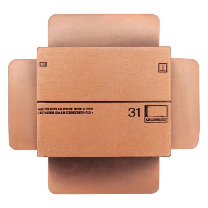 Metal Gear Solid 2 Replica Cardboard Box Antique Gold  