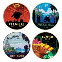 Sonic - The Hedgehog pack 4 sous-verres 