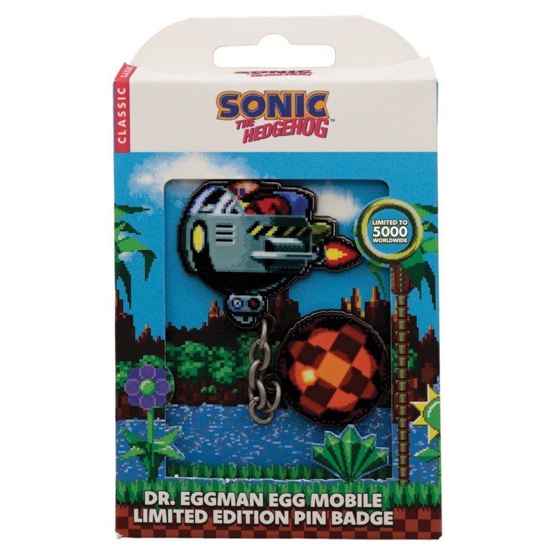 Sonic - The Hedgehog pin Dr. Eggman Egg Mobile Chained