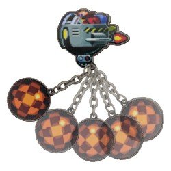 Sonic - The Hedgehog pin Dr. Eggman Egg Mobile Chained