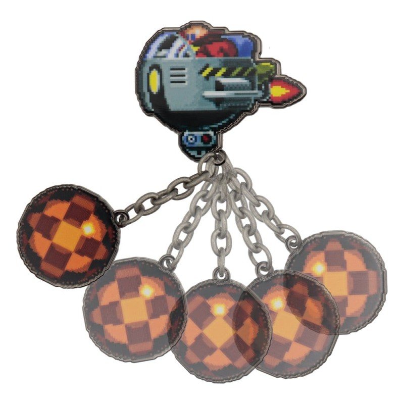 Sonic - The Hedgehog pin Dr. Eggman Egg Mobile Chained