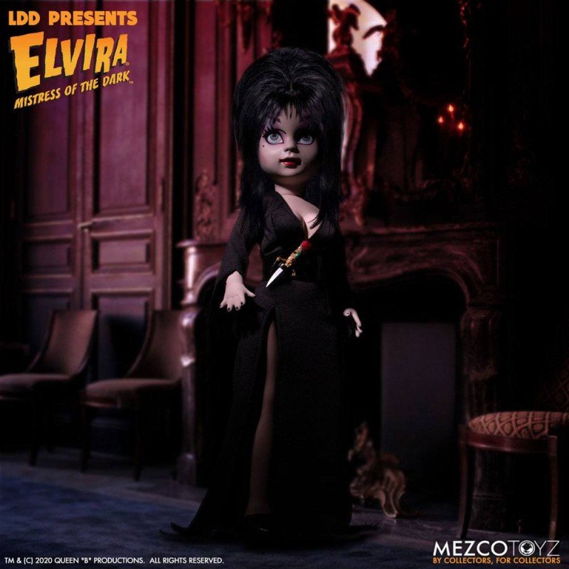 Elvira maîtresse des ténèbres Living Dead Dolls poupée Elvira 25 cm