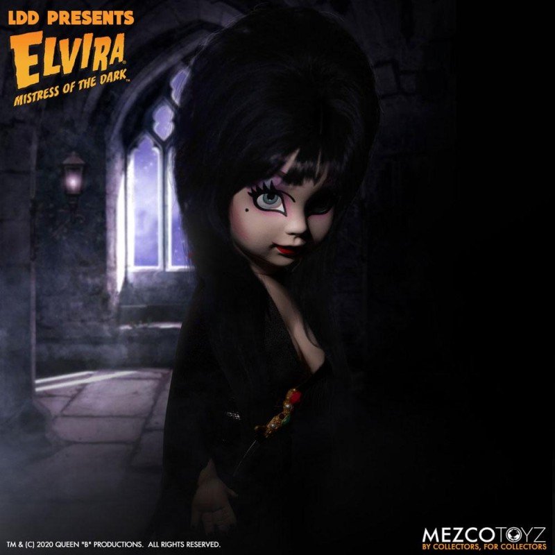 Elvira maîtresse des ténèbres Living Dead Dolls poupée Elvira 25 cm