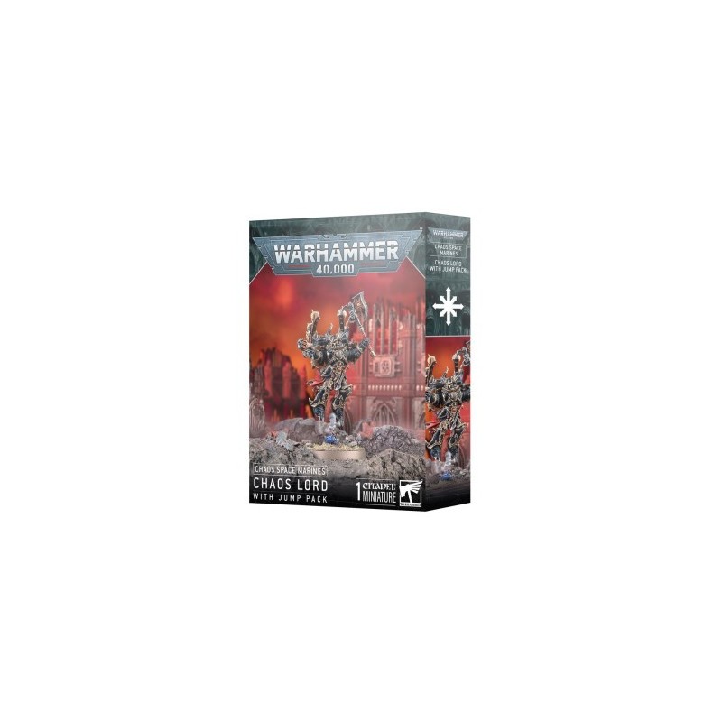 Warhammer 40,000 - Chaos Space Marines : Chaos Lord With Jump Pack