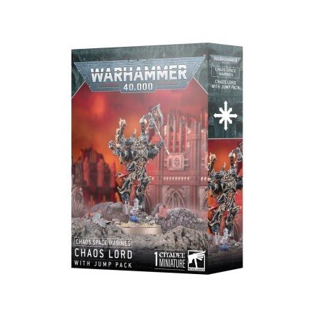 Warhammer 40,000 - Chaos Space Marines : Chaos Lord With Jump Pack