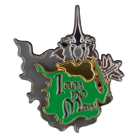 Le Seigneur des Anneaux pack 2 pin's No Man can Kill Me & I Am No Man! 7 cm 