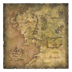 Le Seigneur des Anneaux impression Art Print Parchment Map of Middle-earth 59 x 30 cm