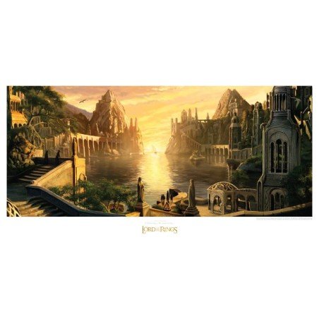 Le Seigneur des Anneaux impression Art Print The Grey Havens 59 x 30 cm