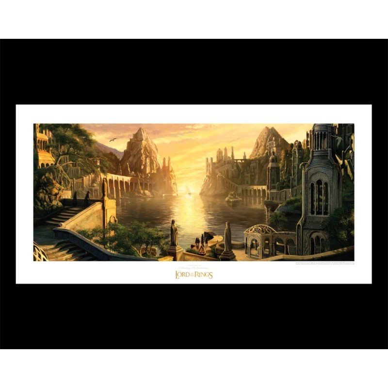 Le Seigneur des Anneaux impression Art Print The Grey Havens 59 x 30 cm