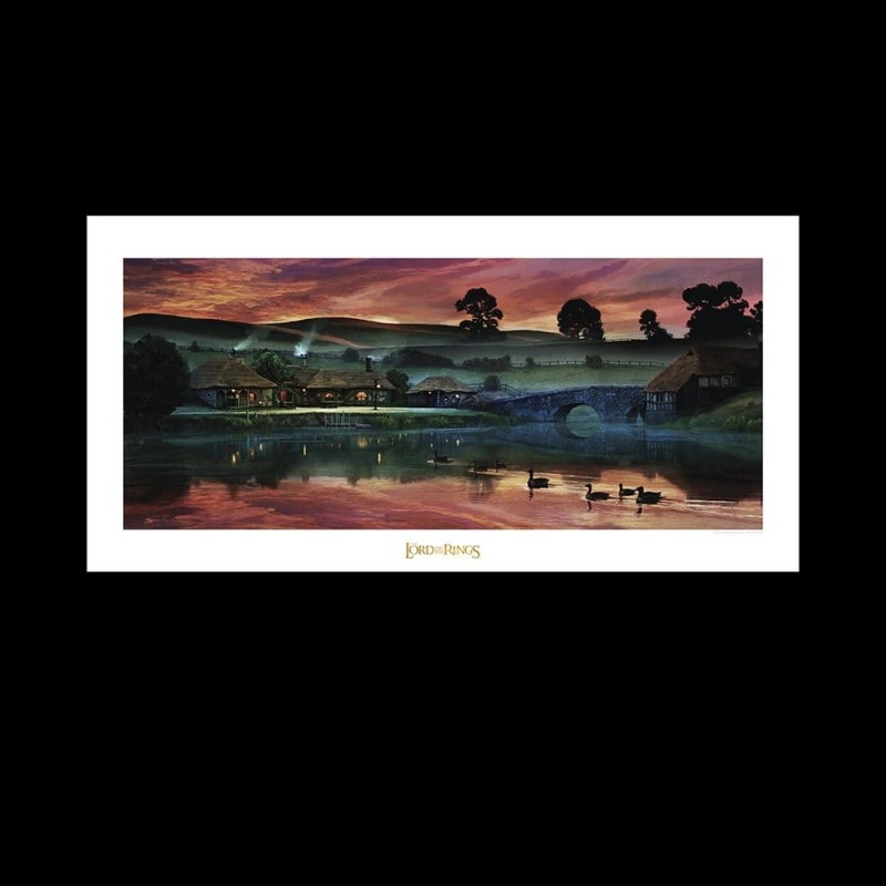 Le Seigneur des Anneaux impression Art Print Return to the Green Dragon Inn 59 x 42 cm