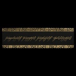 Lord of the Rings Leather Bookmark The One Ring Inscription