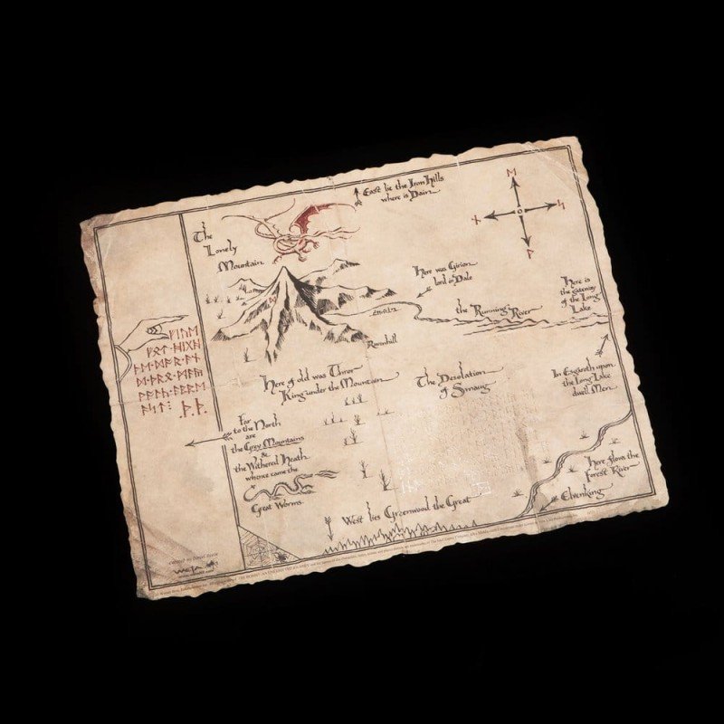 Le Hobbit impression Art Print Thorin's Map 40 x 30 cm