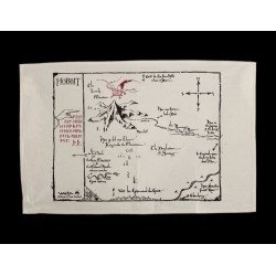 Le Hobbit torchons Thorins Map 72 cm 
