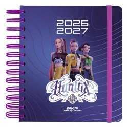 KPop Demon Hunters journal à spirale Agenda journalier  2026/2027 A5