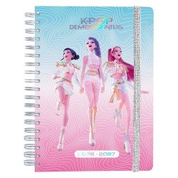 KPop Demon Hunters journal à spirale agenda hebdomadaire 2026/2027 A5
