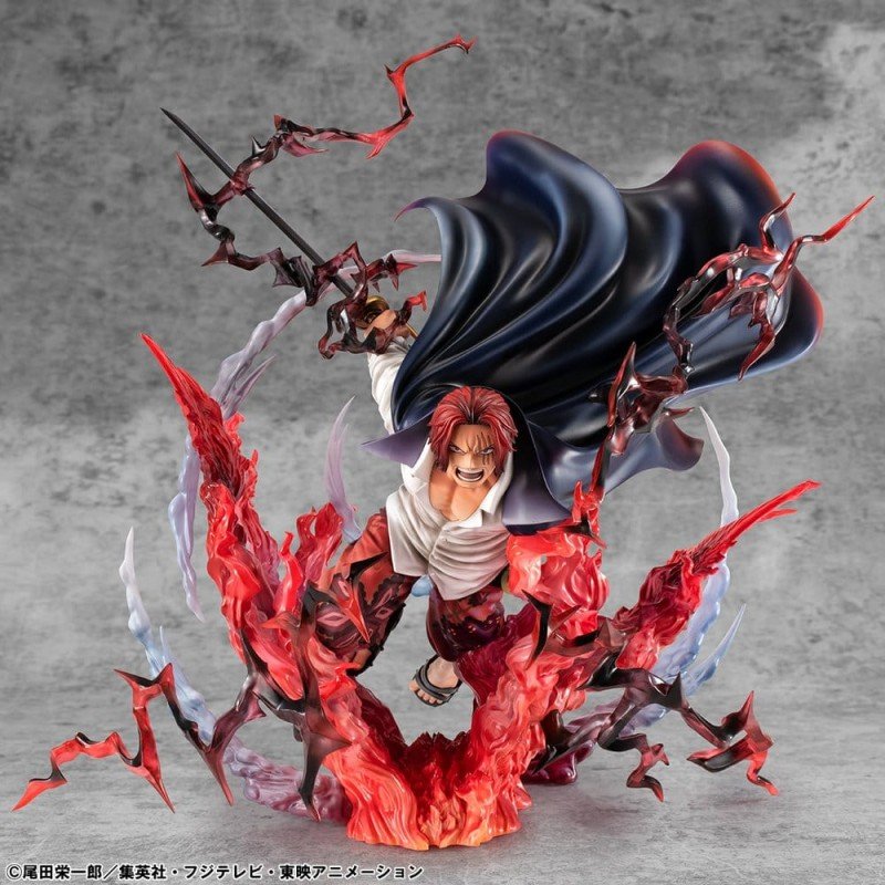 One Piece statuette PVC P.O.P. SA-MAXIMUM Leader of Red Hair Pirates Red-Haired Shanks Kamusari 25 cm 
