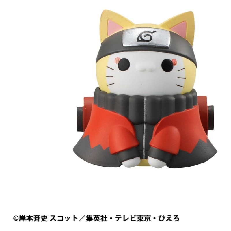 Naruto Shippuden Mega Cat Project assortiment boîte-mystère trading figures Defense Battle of Village of Konoha! 3 cm Nyaruto...