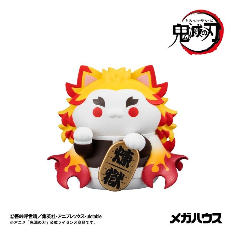 Demon Slayer: Kimetsu no Yaiba Mega Cat Project assortiment boîte-mystère trading figures Fortune Cats Ver. 01 7 cm (6)