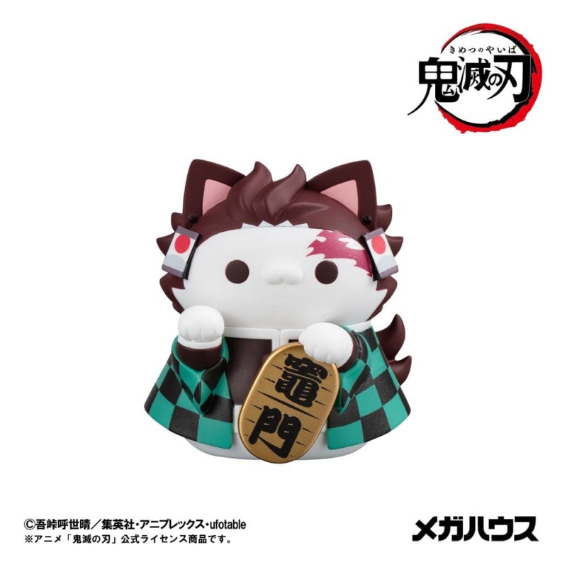 Demon Slayer: Kimetsu no Yaiba Mega Cat Project assortiment boîte-mystère trading figures Fortune Cats Ver. 01 7 cm (6)