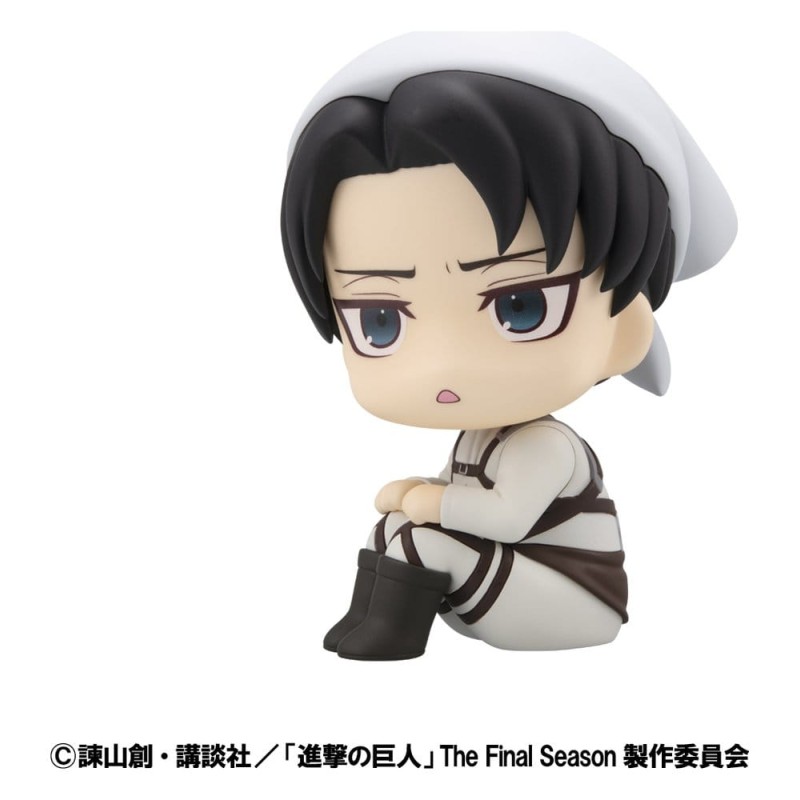 Attack on Titan statuetten PVC Look Up Levi Cleaning up Ver. & Mikasa Ackerman (with gift) 11 cm           