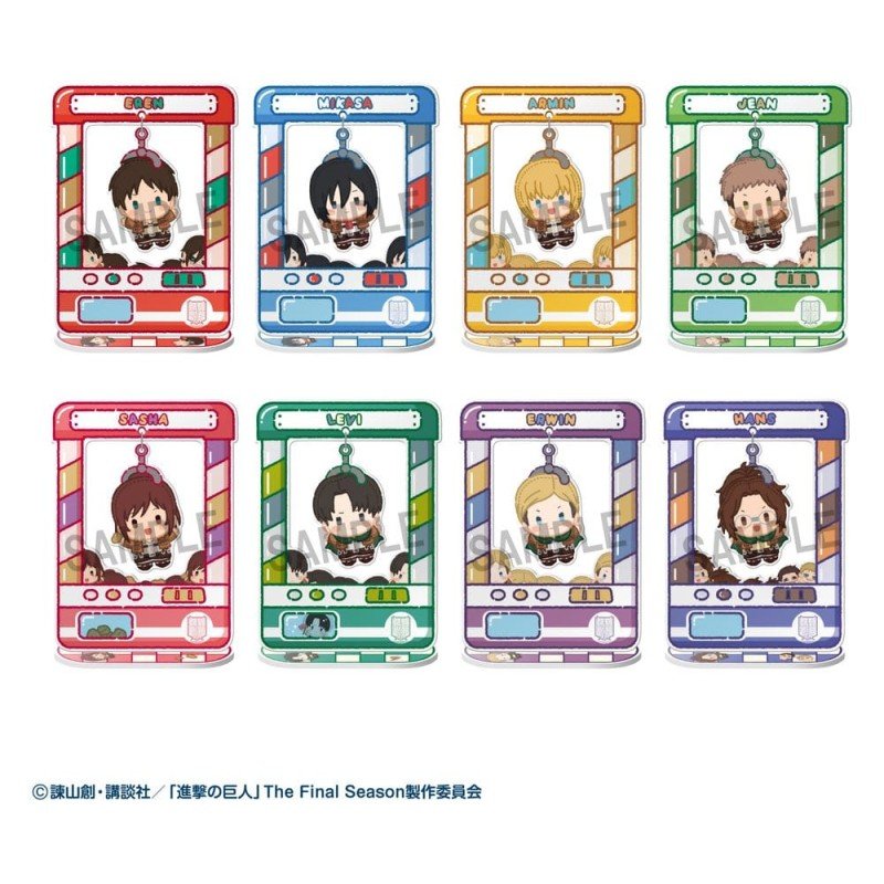 Attack on Titan assortiment boîte-mystère figurines acrylique Chara Catcher 9 cm (8)