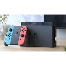 Nintendo Switch OLED met Joy-Con Paar neonrood en blauw