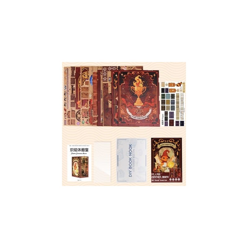 Maquette Book Nook Flame Common Room 23 x 11 cm  