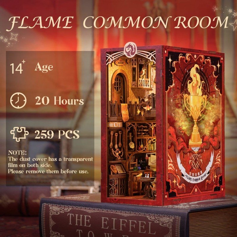 Book Nook Flame Common Room 23 x 11 cm  
