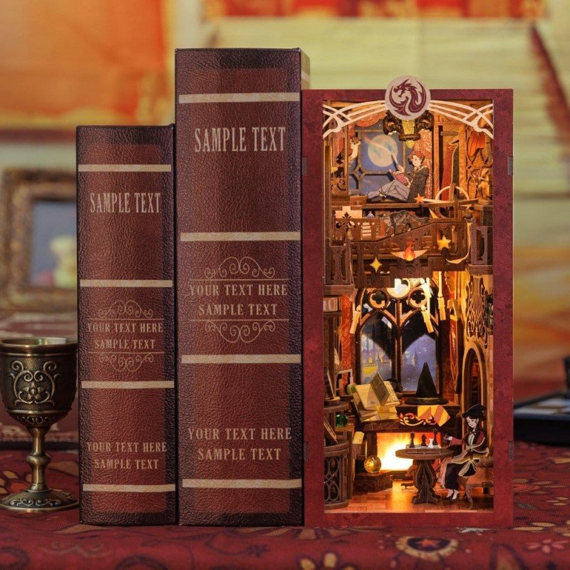 Maquette Book Nook Flame Common Room 23 x 11 cm  