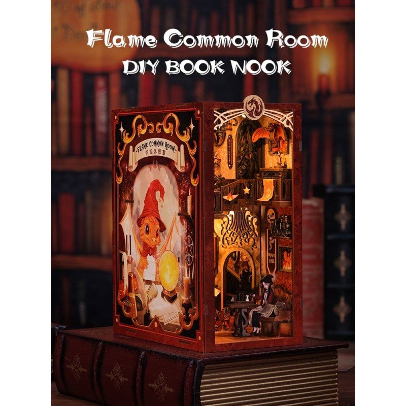 Maquette Book Nook Flame Common Room 23 x 11 cm  
