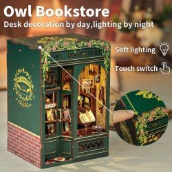 Maquette Book Nook Owl Bookstore 17 x 12 cm  