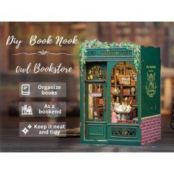 Book Nook Owl Bookstore 17 x 12 cm  