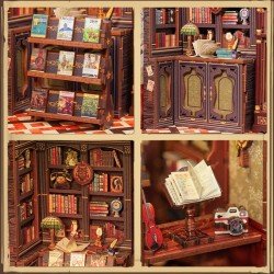 Book Nook Owl Bookstore 17 x 12 cm  