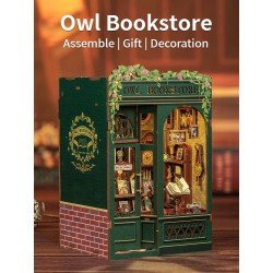 Maquette Book Nook Owl Bookstore 17 x 12 cm  